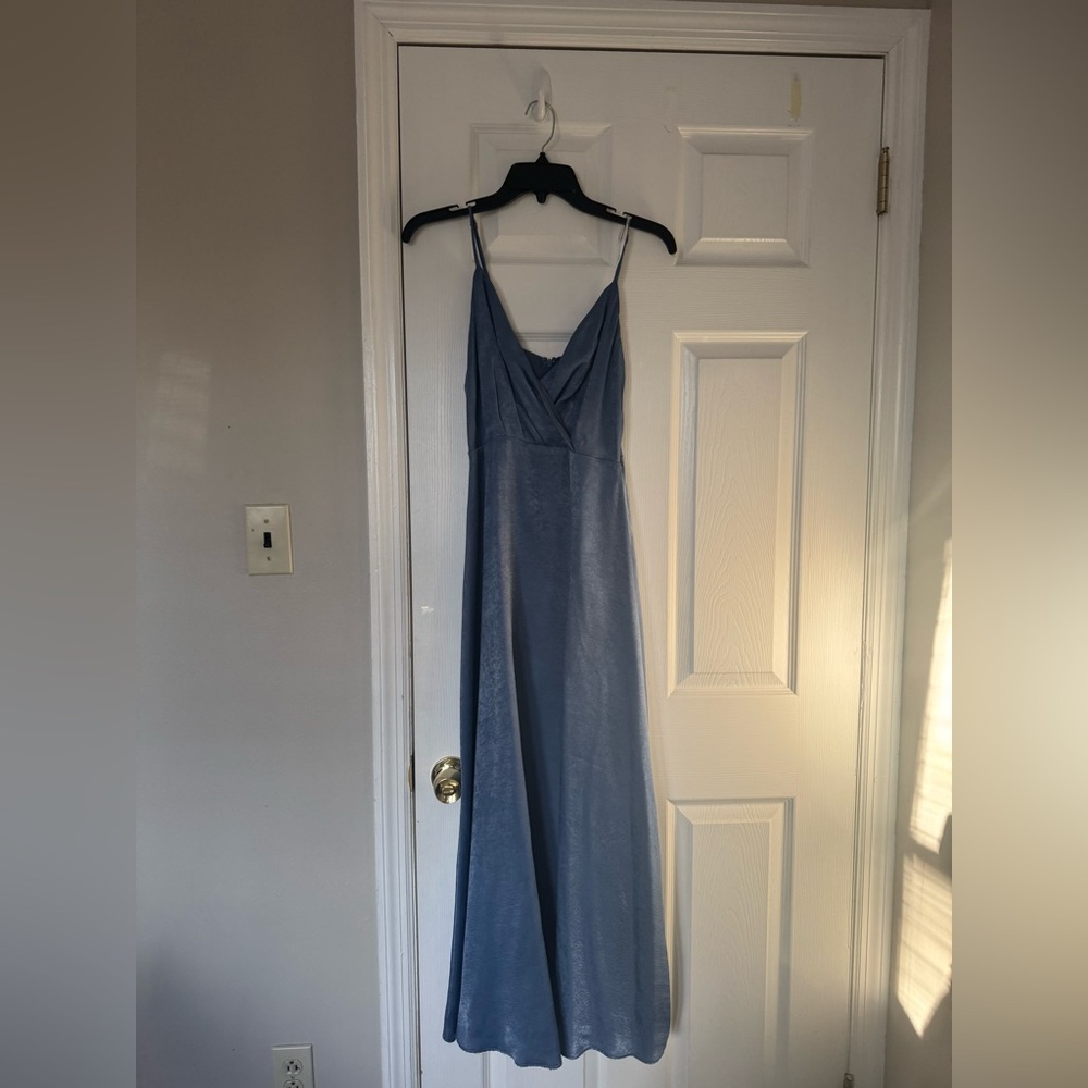 Elegant Blue Women's Dress